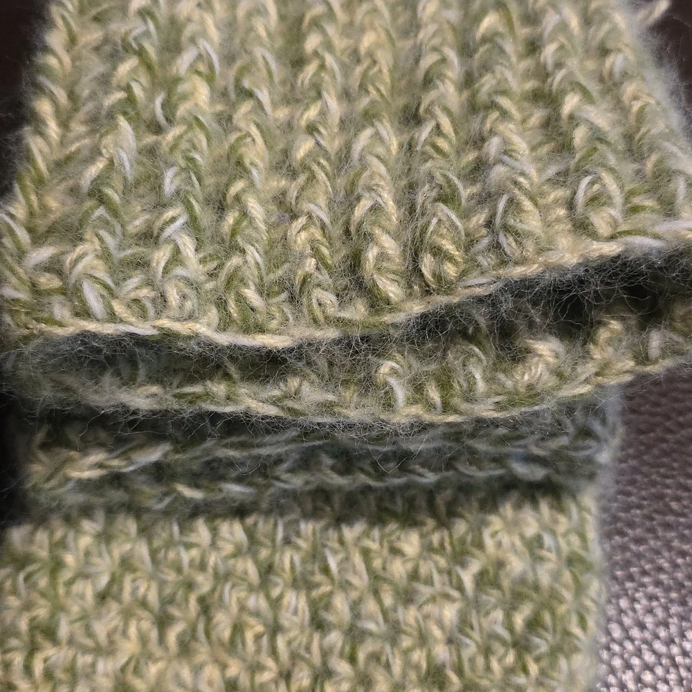 HAND CRAFTED Yoga Socks HANDMADE  Crochet Double Threads of Yellow Green White